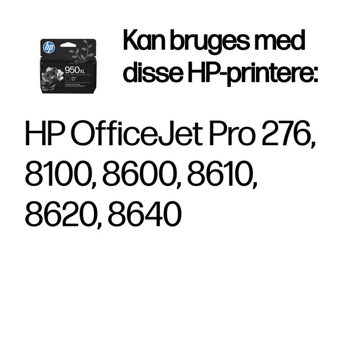 HP 950XL Cartucho de Tinta Negra Original de Alto Rendimiento para Pequeñas Empresas