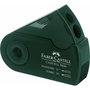 Faber-Castell Sacapuntas Doble 9000 Standard Jumbo con Funda y Depósito Verde