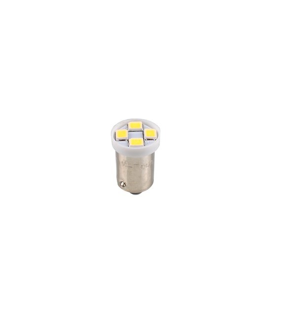 M-Tech L009 W Bombilla LED Ba9s 12V 4xSMD2835 Blanco para Luces de Posición, Intermitentes, Interior, Matrícula y Panel de Instrumentos