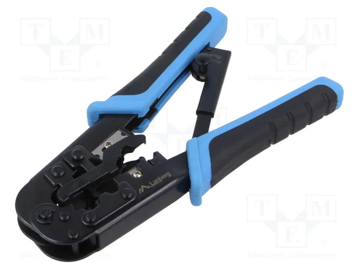 Lanberg NT-0201 Crimpadora y Pelacables RJ9/RJ11/RJ12/RJ45 Azul y Negro Lanberg NT-0201 Crimpadora y Pelacables RJ9/RJ11/RJ12/RJ45 Azul y Negro