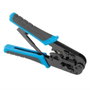 Lanberg Crimpadora NT-0201 Pelacables con Conectores RJ9/RJ11/RJ12/RJ45 Azul y Negro