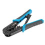 Lanberg Crimpadora NT-0201 Pelacables con Conectores RJ9/RJ11/RJ12/RJ45 Azul y Negro