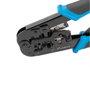 Lanberg Crimpadora NT-0201 Pelacables con Conectores RJ9/RJ11/RJ12/RJ45 Azul y Negro