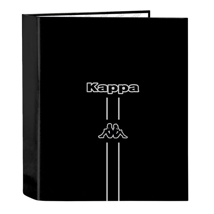 Carpeta de anillas Kappa Dark Negro A4 27 x 33 x 6 cm Carpeta de anillas Kappa Dark Negro A4 27 x 33 x 6 cm