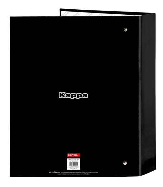 Carpeta de anillas Kappa Dark Negro A4 27 x 33 x 6 cm