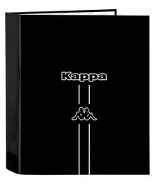 Carpeta de anillas Kappa Dark Negro A4 27 x 33 x 6 cm