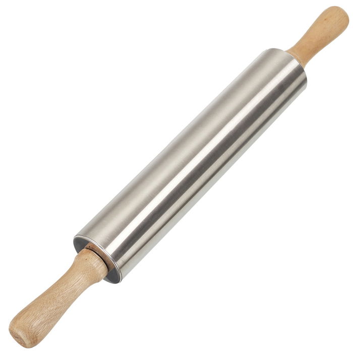 Lily Cook Rodillo de Acero Inoxidable para Repostería, Altura 42 cm, Diámetro 5 cm