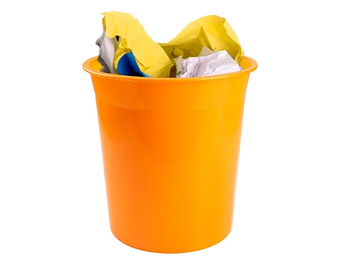Q-connect Papelera Plástico Naranja Translucido 13 Litros 275x285 mm