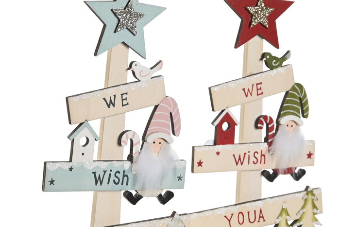 DKD Home Decor Árbol de Navidad Tradicional Rojo Rosa 5 x 38 x 17.5 cm (2 Unidades) DKD Home Decor Árbol de Navidad Tradicional Rojo Rosa 5 x 38 x 17.5 cm (2 Unidades)