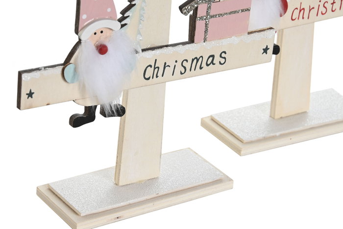 DKD Home Decor Árbol de Navidad Tradicional Rojo Rosa 5 x 38 x 17.5 cm (2 Unidades) DKD Home Decor Árbol de Navidad Tradicional Rojo Rosa 5 x 38 x 17.5 cm (2 Unidades)