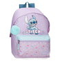 JOUMMA BAGS Mochila Lovely Stitch Disney 45cm Adaptable a Carro con Bolsillos Laterales y para Botella