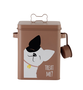DKD Home Decor Bote de Metal para Comida de Perro, 5.7l, Terracota