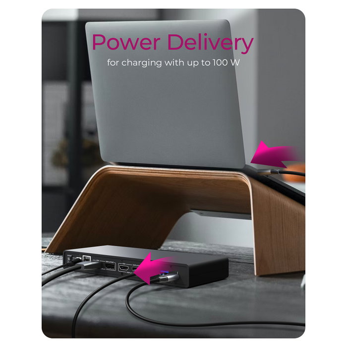 ICY BOX IB-DK2245AC Docking Station con salida de vídeo