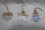 DKD Home Decor Decoración Colgante de Madera Surtido de 3 Colores