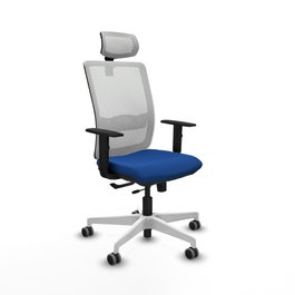 PIQUERAS Y CRESPO Silla de oficina Haches Azul y Blanco