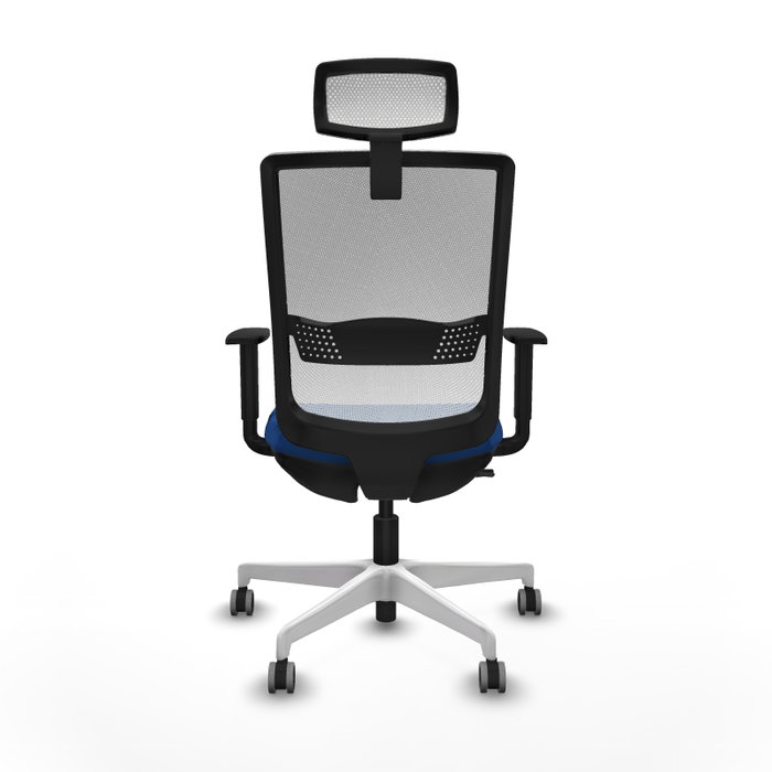 PIQUERAS Y CRESPO Silla de oficina Haches Azul y Blanco