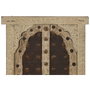 DKD Home Decor Decoración de Pared Ventana en Teca y Hierro Beige