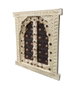 DKD Home Decor Decoración de Pared Ventana en Teca y Hierro Beige