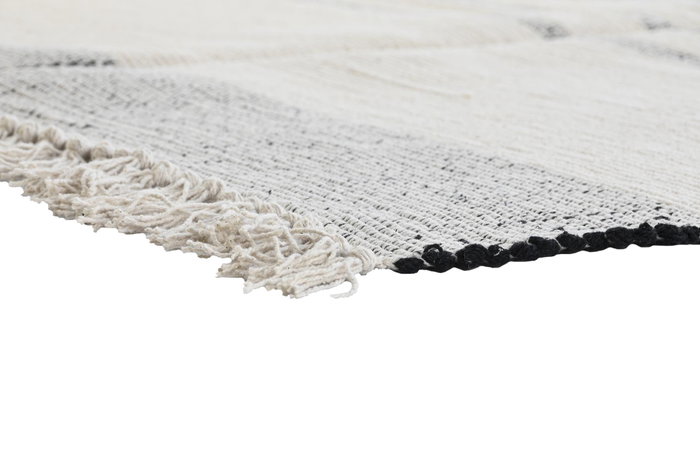 DKD Home Decor Alfombra Boho Blanco Gris 290 x 0.75 x 200 cm (2 Unidades) Algodón DKD Home Decor Alfombra Boho Blanco Gris 290 x 0.75 x 200 cm (2 Unidades) Algodón