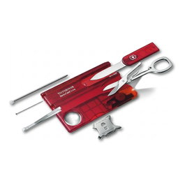 VICTORINOX SWISSCARD LITE rojo transparente