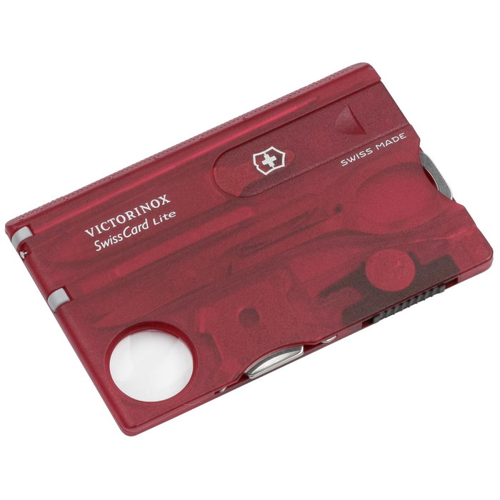 VICTORINOX SWISSCARD LITE rojo transparente VICTORINOX SWISSCARD LITE rojo transparente