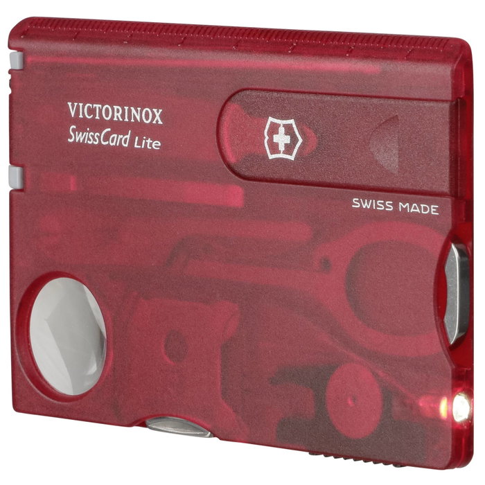 VICTORINOX SWISSCARD LITE rojo transparente VICTORINOX SWISSCARD LITE rojo transparente