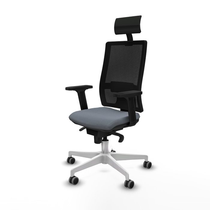 PIQUERAS Y CRESPO Silla de oficina Horna con mecanismo Sincro, Gris y Negro PIQUERAS Y CRESPO Silla de oficina Horna con mecanismo Sincro, Gris y Negro