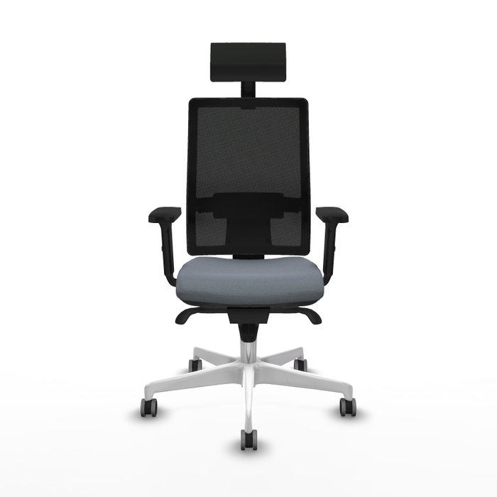 PIQUERAS Y CRESPO Silla de oficina Horna con mecanismo Sincro, Gris y Negro PIQUERAS Y CRESPO Silla de oficina Horna con mecanismo Sincro, Gris y Negro