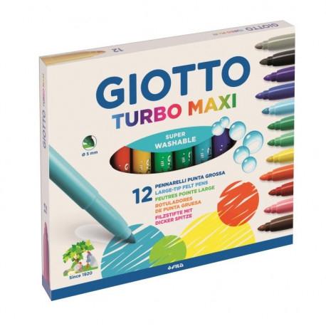 Giotto Rotuladores Turbo Maxi C-Surtidos - Estuche de 12 unidades (Set de 5) (Set de 5) Giotto Rotuladores Turbo Maxi C-Surtidos - Estuche de 12 unidades (Set de 5) (Set de 5)