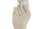DKD Home Decor Lámpara de sobremesa de resina diseño mano blanco