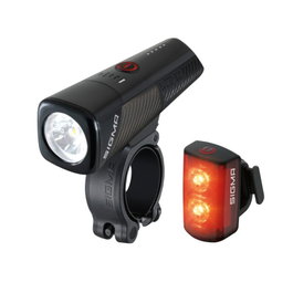 Sigma BUSTER 800 + BUSTER RL 80 - Set de iluminación delantera y trasera, LED CREE, 800 lúmenes, alcance 170 m, recargable, resistente al agua IPX4, para bicicleta