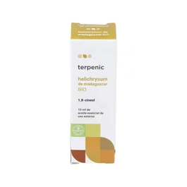 TERPENIC Aceite Esencial Bio Helichrysum Gymnocephalum (Siempreviva) de Madagascar, 10 ml - QT 1.8 Cineol, 100% Puro