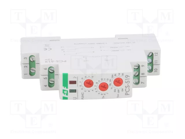 F&F Relé de tiempo PCS 12VAC/12VDC DPDT F&F Relé de tiempo PCS 12VAC/12VDC DPDT