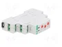F&F Relé de tiempo PCS 12VAC/12VDC DPDT