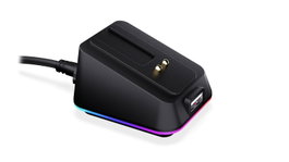 Endorfy Base de Carga para Ratón Mouse Dock - Compatible con LIV y LIV Plus Wireless, Negro con RGB