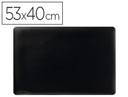 Durable Vade Protector Escritorio Antideslizante Bordes Redondeados Negro 530x400 mm