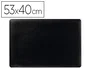 Durable Vade Protector Escritorio Antideslizante Bordes Redondeados Negro 530x400 mm