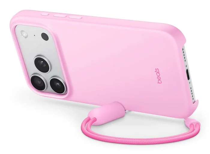 Beats Kickstand MGY84LL/A funda con soporte y MagSafe para iPhone 17 Pro, color Pebble Pink, compatibilidad con Control de Cámara y carga inalámbrica