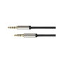 PYTHON Series Cable de audio de 4 polos, negro, 3m