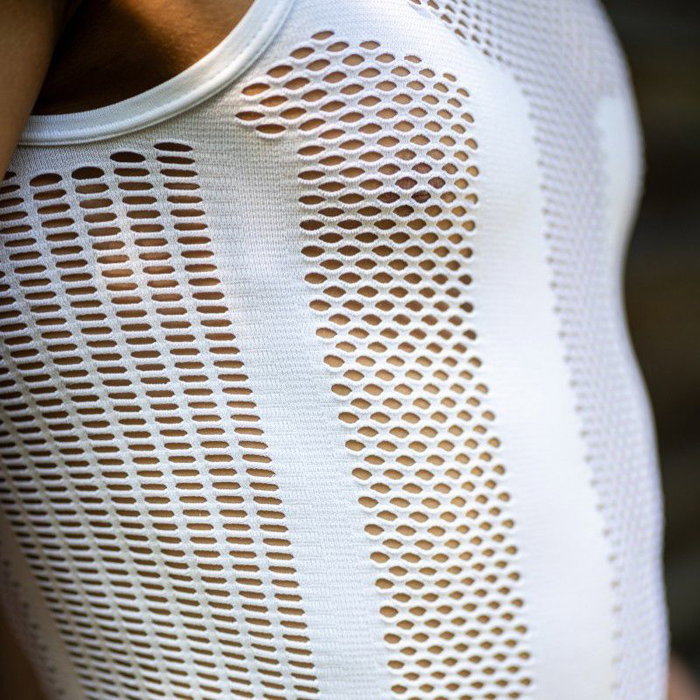 Biotex Camiseta interior ligera sin costuras Malla elástica Transpirable Antiolor L-XL