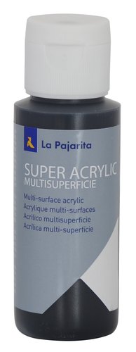 La Pajarita Pintura Super Acrylic A-45 Negro 60ml