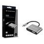 Conceptronic DONN16GR Hub Usb Tipo C 4 en 1 a HDMI, VGA, USB-C PD 100W, USB 3.0