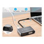 Conceptronic DONN16GR Hub Usb Tipo C 4 en 1 a HDMI, VGA, USB-C PD 100W, USB 3.0
