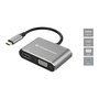 Conceptronic DONN16GR Hub Usb Tipo C 4 en 1 a HDMI, VGA, USB-C PD 100W, USB 3.0