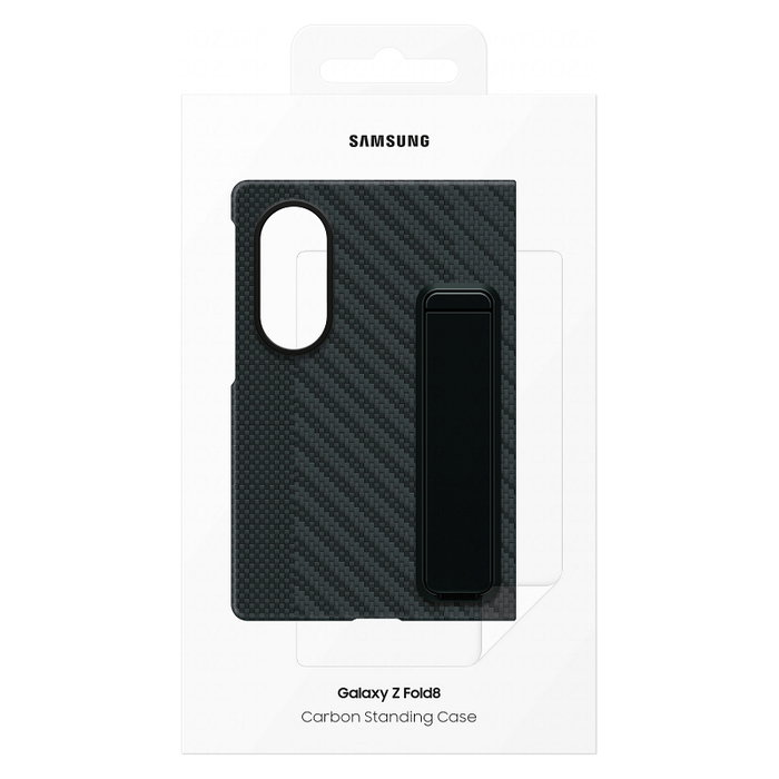 Samsung Carbon Standing Case para Galaxy Z Fold8, Negro Samsung Carbon Standing Case para Galaxy Z Fold8, Negro