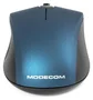 Modecom M10s Silent Ratón Óptico con Cable Azul