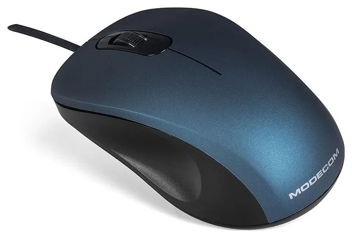 Modecom M10s Silent Ratón Óptico con Cable Azul Modecom M10s Silent Ratón Óptico con Cable Azul
