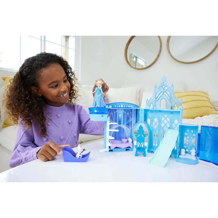 Mattel Castillo de Hielo de Elsa Frozen Disney Casa de Muñecas con Muñeca y Olaf Mattel Castillo de Hielo de Elsa Frozen Disney Casa de Muñecas con Muñeca y Olaf