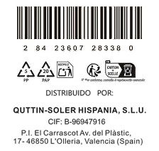 Quttin Cuchillo Pelador Kasual 8.5 cm (48 Unidades)