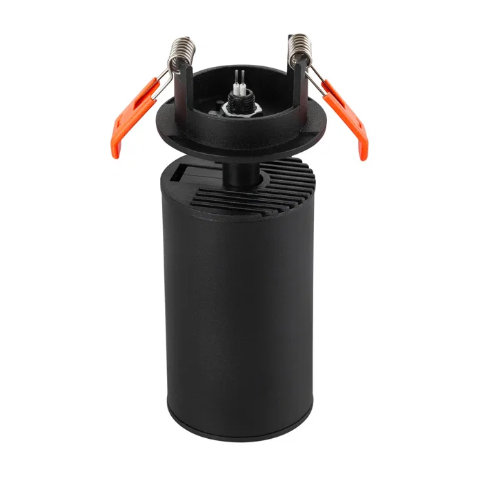 LUM Spot Empotrable Orientable GU10 para Techo, Negro (Sin Bombilla Incluida) - LUM-RGU10-B